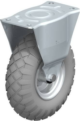 Blickle Bockrolle B-P 267R-SG in Grau mit Stahlgehäuse, Rad-Durchmesser: 260 mm, Tragfähigkeit: 250 kg - Bild 1