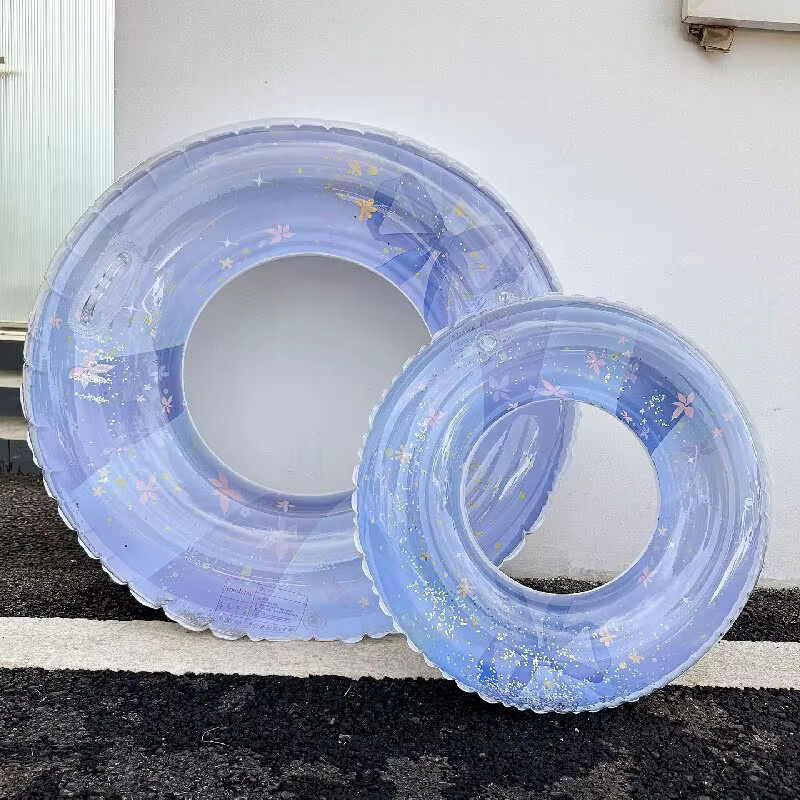 Aufblasbarer Schwimmring von Rooxin in Blau für Erwachsene zum Schwimmen im Pool oder am Strand - Bild 3