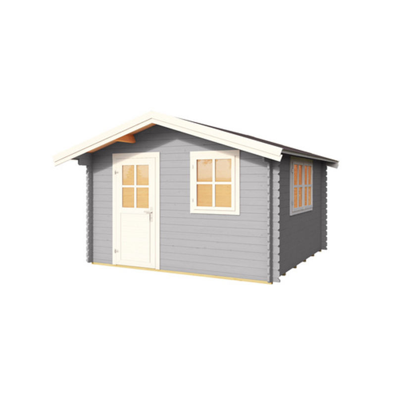 Mr. GARDENER Gartenhaus Spree aus Holz in Grau, B/H/T: 339,8 x 245 x 363 cm - Bild 3