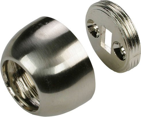 LIEDECO Wandlager aus Metall in Silber, Durchmesser: 20 mm - Bild 1