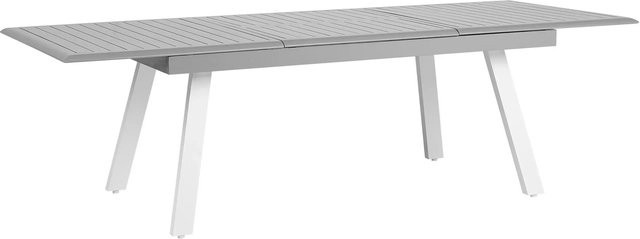 Beliani Gartentisch PERETA aus Aluminium in Hellgrau, ausziehbar, B/T/H: 175 x 100 x 73 cm - Bild 1