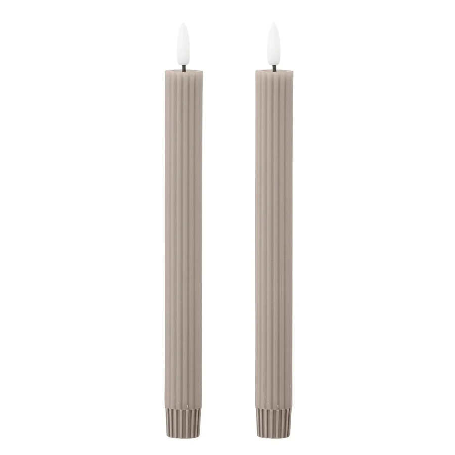Bloomingville LED-Kerze Nature Ponza in Beige, 2er-Set, Höhe: 24,5 cm - Bild 1
