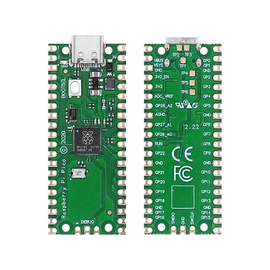 Raspberry Pi Pico W Mikrocomputer mit RP2040 Dual-Core Prozessor, 264 KB ARM Cortex-M0+, Wi-Fi, Grün - Bild 2
