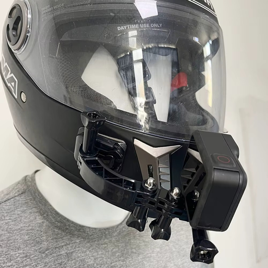 Verlängerungsstange Helm Pole Mount für GoPro, Insta360, SJCAM, AKASO und DJI Osmo Action Kameras, Farbe: Schwarz, Länge: 7,5 cm - Bild 3