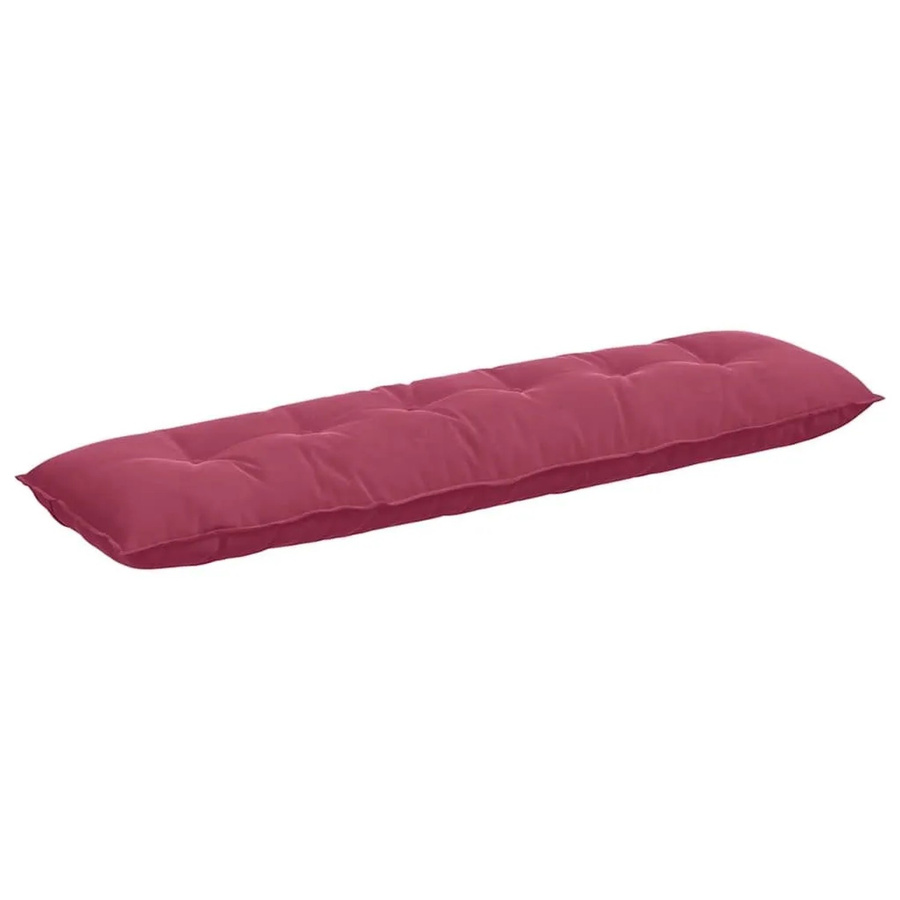 vidaXL Rückenkissen aus Cordstoff in Weinrot, B/H: 180 x 50 cm - Bild 2