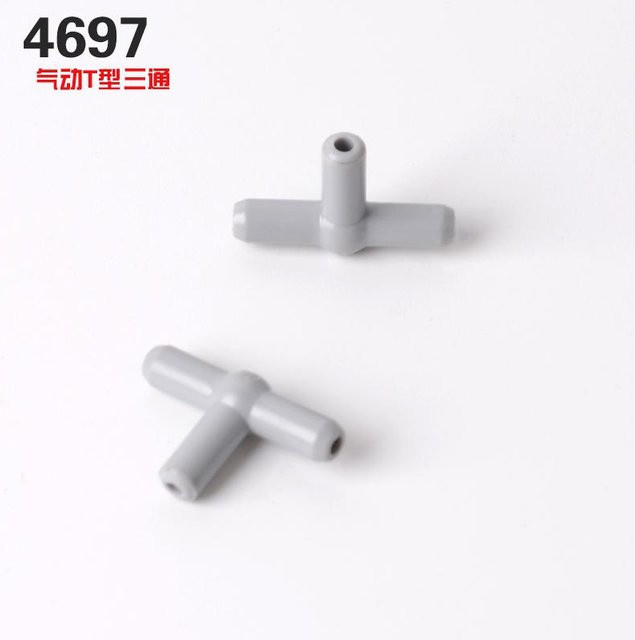 LEGO Moc Hightech Pneumatikteile Luftpumpe Stoßstange Kolben, Grau, Zubehör - Bild 1