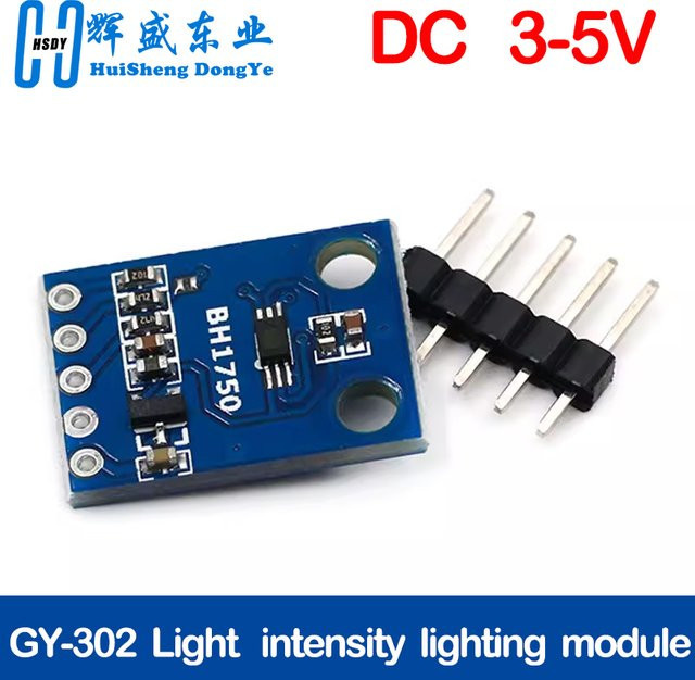 HUISHENGYUFA GY-302 BH1750 BH1750FVI Lichtintensitätsbeleuchtungsmodul in Blau, 3V-5V - Bild 1