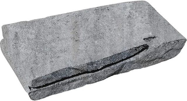 Diephaus Mauerstein Piera Quarzit in Grau, B/T/H: 40 x 18 x 8 cm - Bild 1