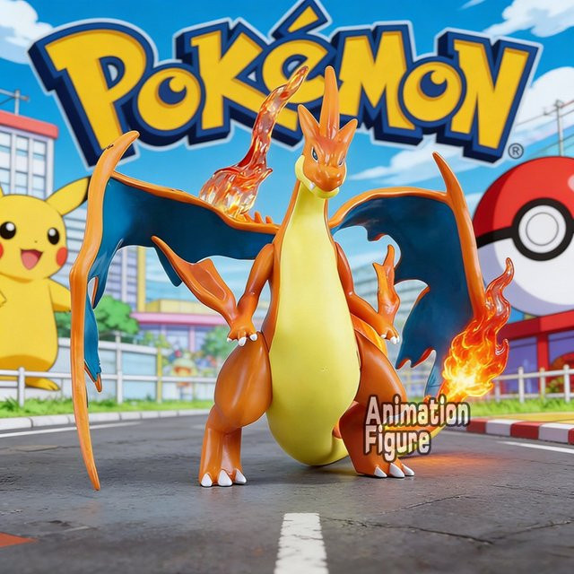 Bandai Pokémon Glurak Y, Actionfigur, 10,5 cm, PVC - Bild 1