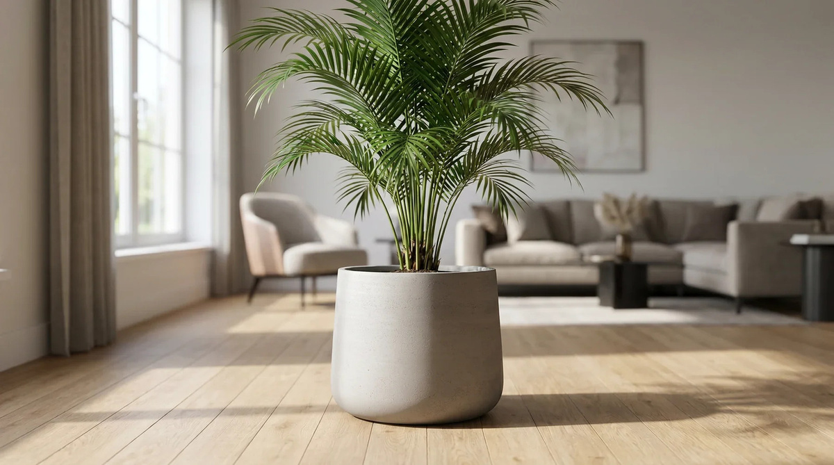 Pflanztopf Kiesel von Aplanta in Grau, B/T: 44 x 37 cm - Bild 4