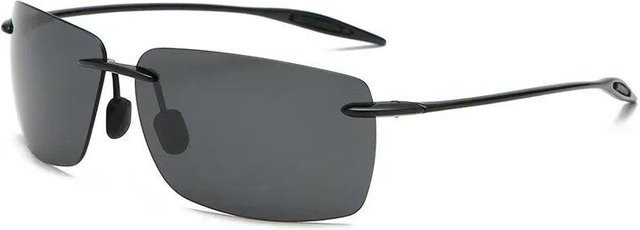 Binchi Outdoor Equipment Sport-Sonnenbrille, randlos, rechteckig, Unisex, black - Bild 1