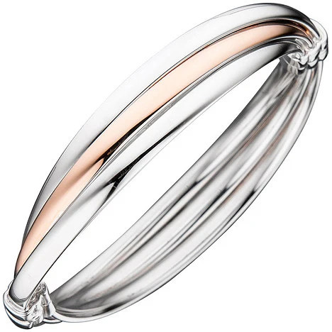 Colfem Armreif, 925 Silber, Bicolor, Unisex - Bild 1