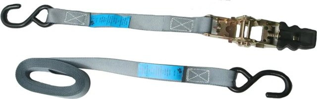 Peddy Shield Spanngurt mit Ratsche Grau, Breite: 2,5 cm, Länge: 500 cm - Bild 1