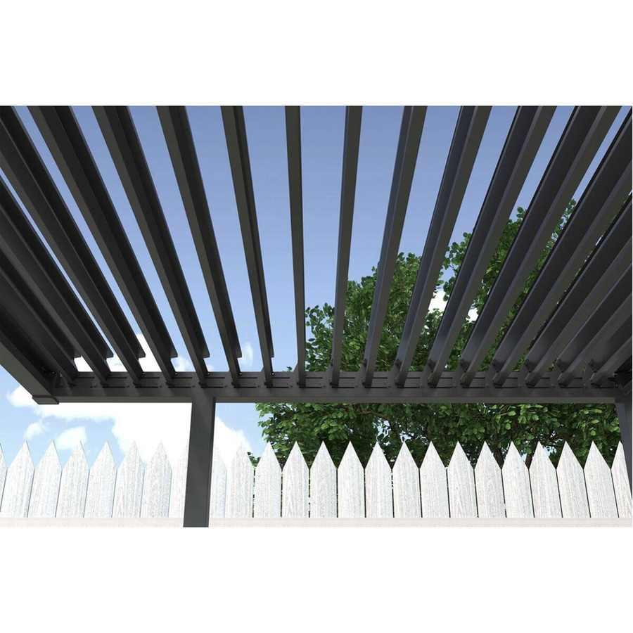 Pergola aus Stahl in Anthrazit B/H/L: 172,5 x 244 x 240 cm - Bild 3