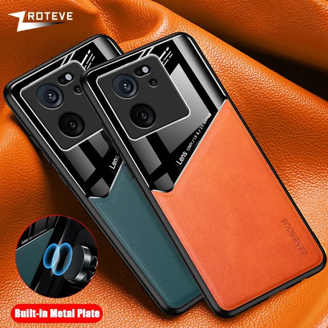 Zroteve Magnetische Schutzhülle aus PU Leder und hartem PC für Xiaomi Mi 13T Pro und Xiaomi Mi 13T 5G in Grün - Bild 1