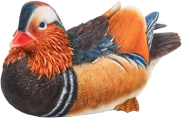 Sitzende männliche Ente aus Polystone von HotAnt in Mehrfarbig - Bild 1