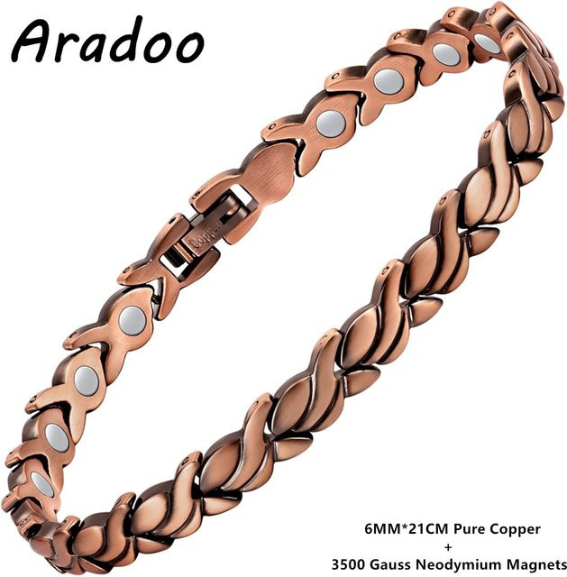 ARADOO Kupferarmbänder, magnetisch, Damen - Bild 1