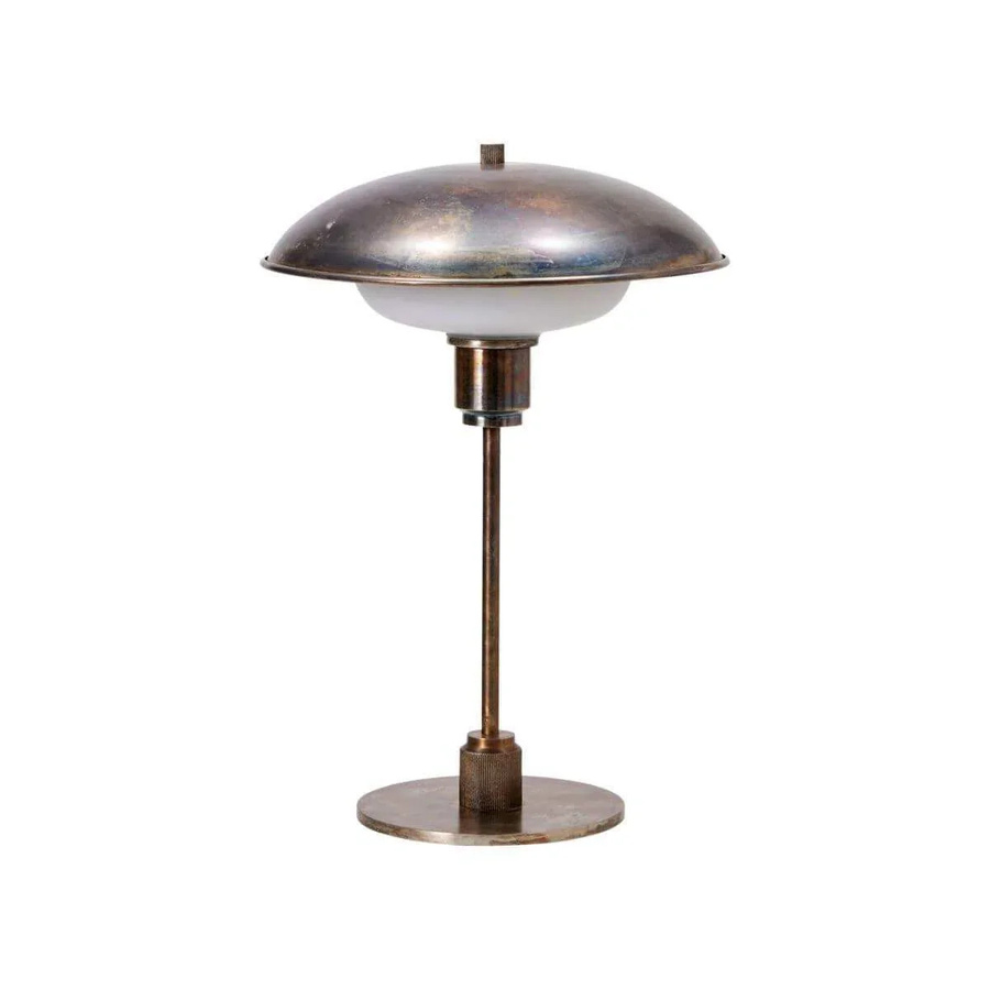 House Doctor Tischlampe Boston in Braun aus Eisen im industriellen Design, Höhe: 42 cm - Bild 1