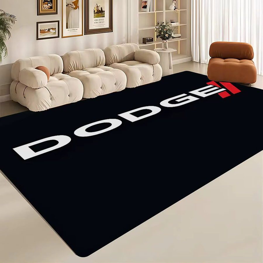 D-Dodges Retro Room Mat Multiple Choice Teppich in Schwarz und Multicolour, rutschfest, B: 60 cm, T: 40 cm - Bild 5