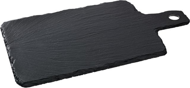 VEGA Schieferplatte Patara rechteckig mit Griff, schwarz, B: 20 cm, T: 27 cm, H: 0,5 cm - Bild 1