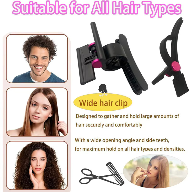 Haarspangen für Dyson Haartrockner und Airwrap Styler Aufsätze in Rot und Schwarz - Bild 4