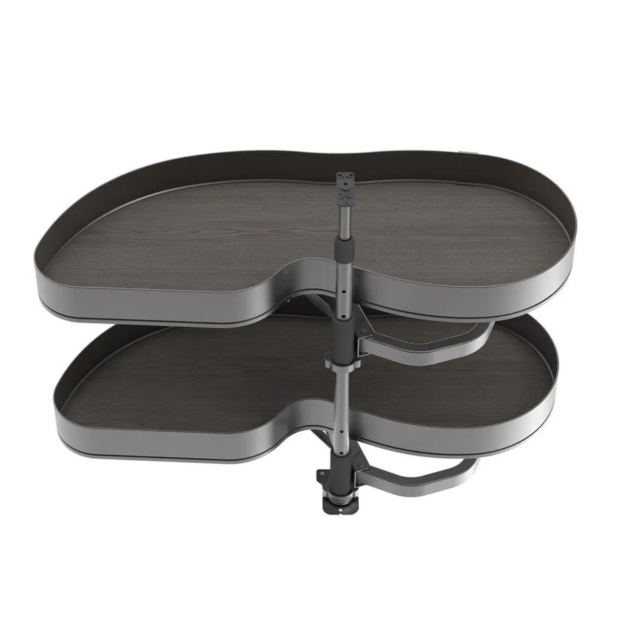 Emuca Harmony Ausziehregal mit Körben und Brotkasten mit Soft-Close Modul, Anthrazitgrau, Breite: 30 cm, Höhe: 70 cm - Bild 2
