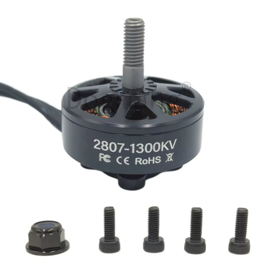 Dogmang 2807 Bürstenloser Motor 1300KV in Schwarz für FPV Freestyle 7 Zoll Long Range Drohnen - Bild 2