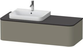 Duravit Waschtischunterschrank Happy D.2 Plus in Grau Matt, Wandmontage, B/T/H: 130 x 55 x 35,4 cm - Bild 1