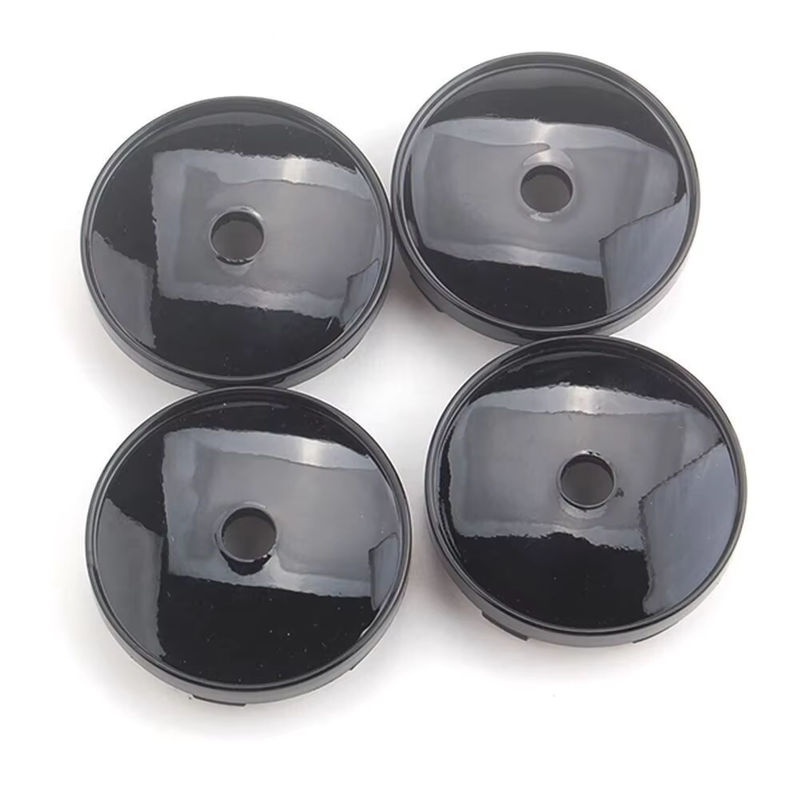 4 Stück Universal Auto Radnabenmittenkappen ohne Logo in Schwarz, Durchmesser: 60 mm - Bild 3