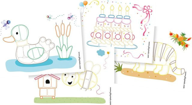 Playmais Classic Colored Kartenset Bunt / Mehrfarbig - Bild 1