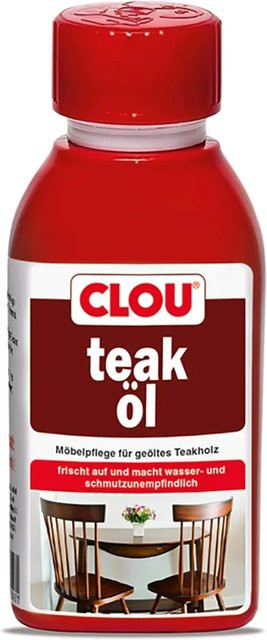 Clou Teak Öl Matt in Braun und Rot, 150 ml - Bild 1