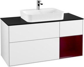 V&B Waschtischunterschrank Finion mit Wandbeleuchtung, Farbe Weiß, Breite: 120 cm, Tiefe: 50,1 cm, Höhe: 50,1 cm - Bild 1