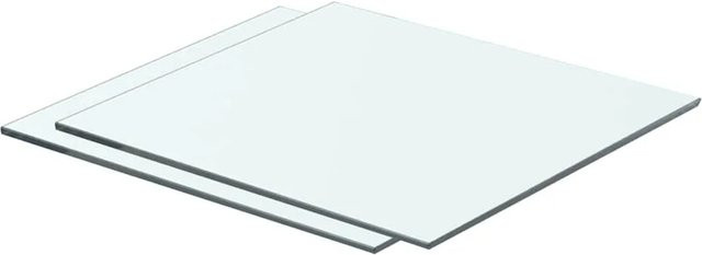 2er-Set vidaXL Regalböden aus transparentem Hartglas, B/T: 40 x 30 cm - Bild 1