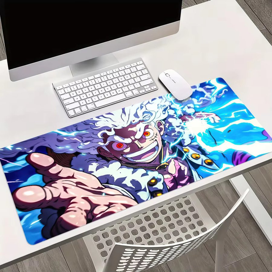 ONE PIECE Anime Luffy Gear 5 Mauspad, rutschfest und verdickt mit Lockedge, multicolour, großes Gaming-Mauspad für deinen Schreibtisch - Bild 3