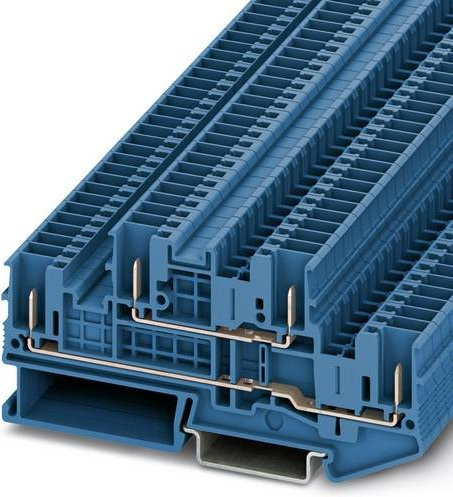 Phoenix Contact 3061512 Doppelstockklemme Zugfeder Blau 50 Stück - Bild 1