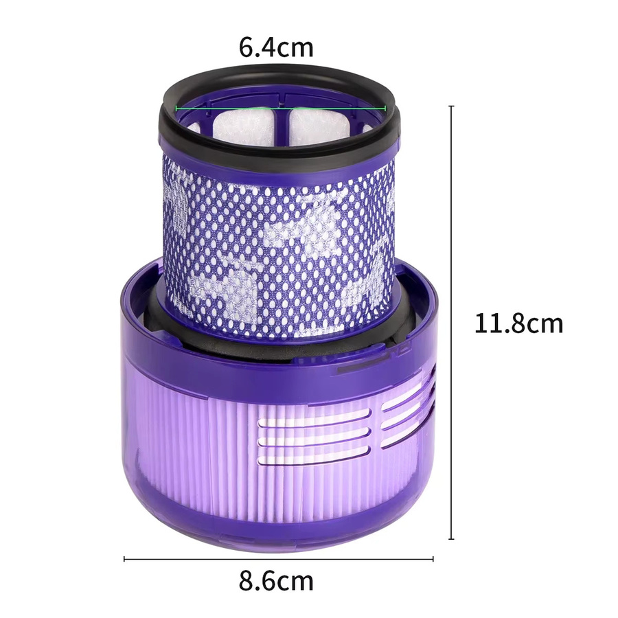 Dyson SV18 HEPA-Filter für V10slim und Digital Slim Akku-Staubsauger, Ersatzfilter 970612-01, Purple - Bild 2