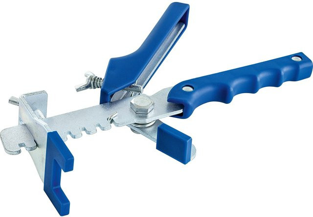 LUX-TOOLS Nivelliersystemzange aus Carbonstahl in Blau, Länge: 32 cm - Bild 1