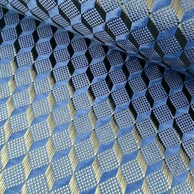 3K Kohlenstoffgewebe 2x2 3D Dreidimensionales Raummuster 240gsm mit 50 cm Breite - Bild 2