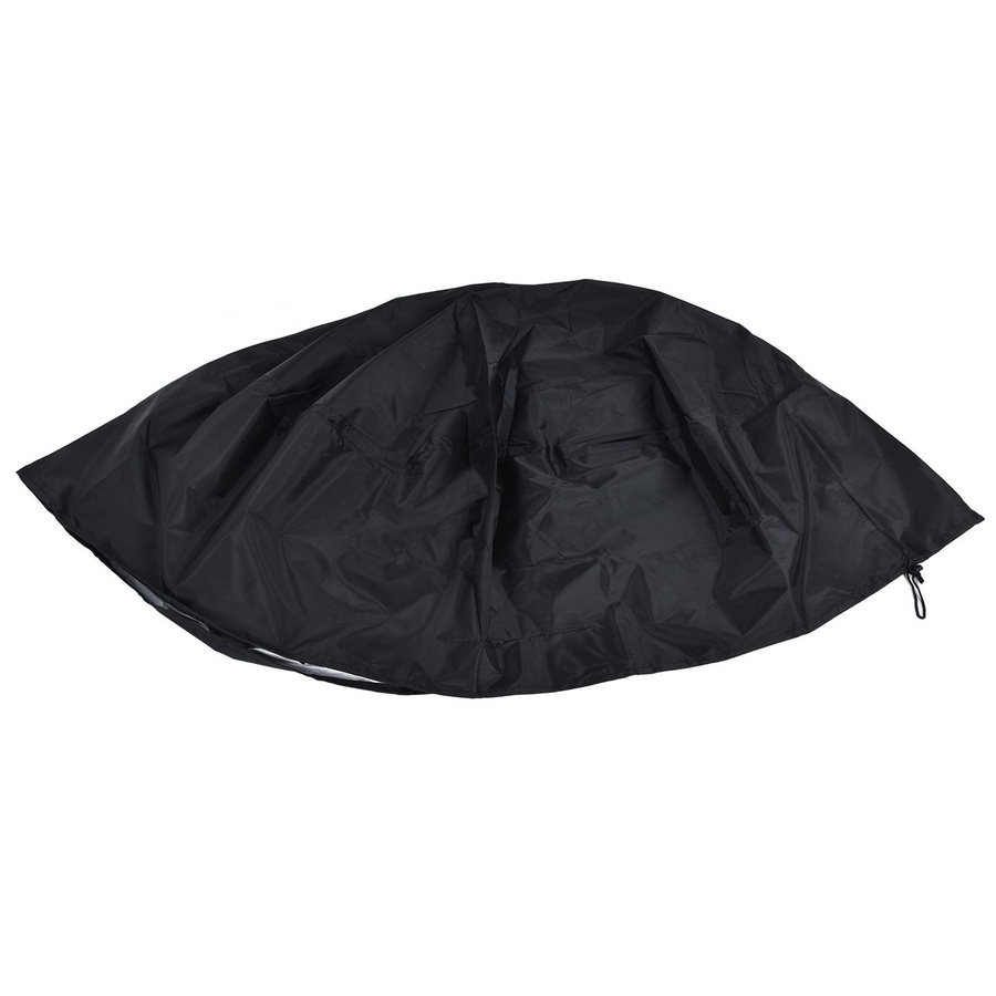mfySpace Feuerstellenabdeckung Rund aus Polyester, Schwarz, Wasserdicht und UV-Schutz für Outdoor-Feuerstellen und Kamine - Bild 4
