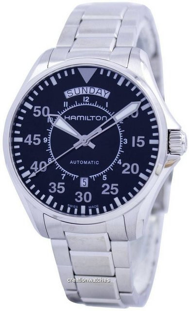 Hamilton Armbanduhr, Automatik, Edelstahl, Schwarz, 42 mm, Herren - Bild 1