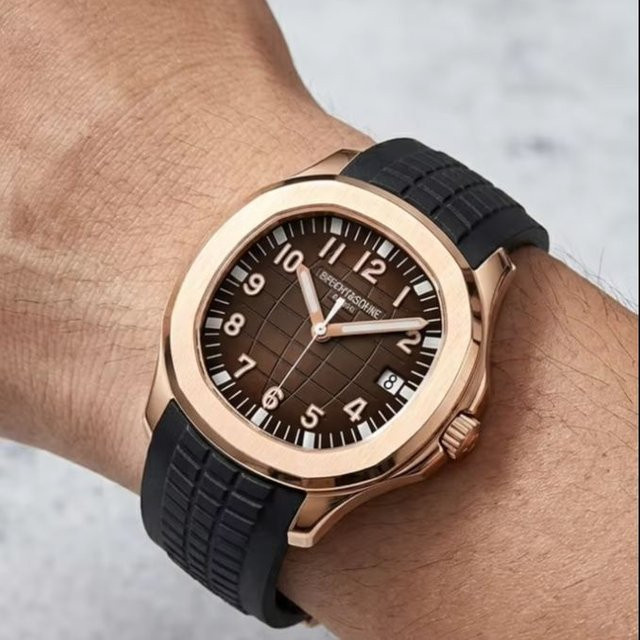 Specht&Sohne Herrenuhr, Automatik, Roségold, Kautschukarmband, Saphirglas - Bild 1