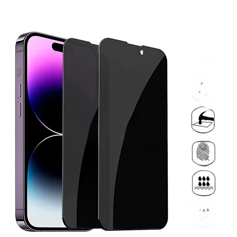 2 Stück Anti-Spion Sichtschutz Panzerglas für Apple iPhone Modelle (iPhone 15, 14, 13, 12, 11, X, XS Max, XR, 8, 7, SE) - Bild 7