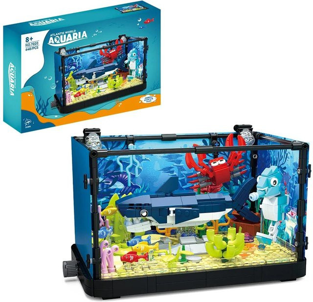 Fashnics Fischtank-Bausteinset Aquarium, mit Lichtern, ab 6 Jahren - Bild 1
