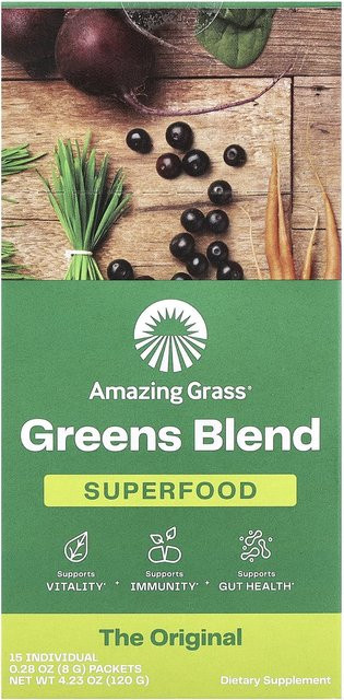 Amazing Grass Greens Blend Superfood 15 x 8 g - Bild 1