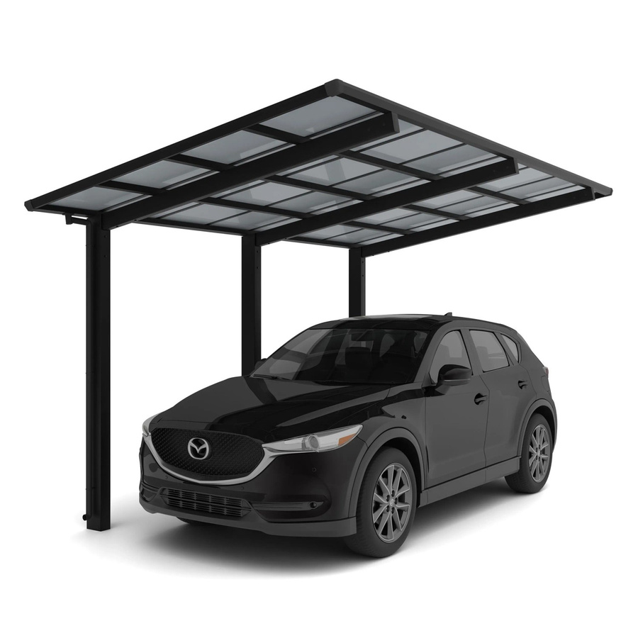 Ximax Alu Einzelcarport Linea Typ 110 Schwarz B x T: 243,1 x 495,4 cm, Höhe: 289 cm - Bild 2