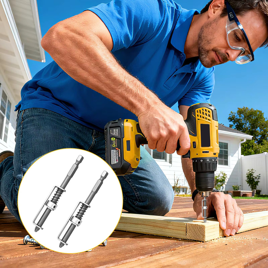 Rafford Federbelasteter Schraubenhalter in Silber als Anti-Drop-Bit-Befestigungsklemme für Bohrer und Elektrikerreparaturen - Bild 4