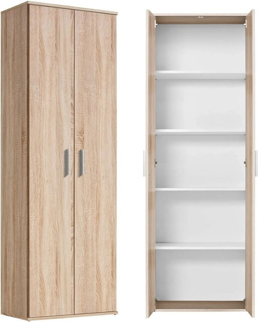 mokebo Mehrzweckschrank in Eiche Braun mit Regalböden, H x B x T: 180 x 60 x 34 cm - Bild 1
