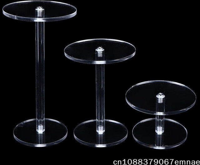 ZYAS Schmuck-Präsentationsständer aus Acryl, Transparenter runder Organizer für Schmuck und Blindboxen - Bild 1