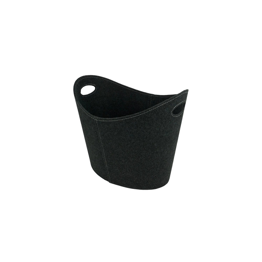 Valo Filzkorb oval in Grau, B/T/H: 54 x 40 x 36 cm - Bild 2
