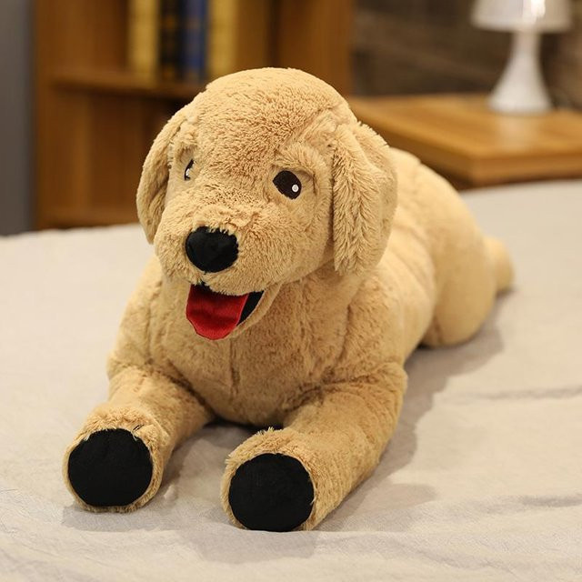 Labrador Hund Plüschtier, Golden Retriever Hund, Schlafpuppe, 50cm, ab 14 Jahren - Bild 1